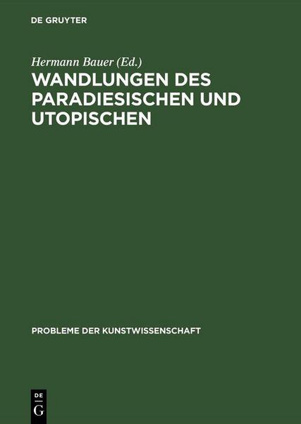 Produktbild: Wandlungen des Paradiesischen und Utopischen