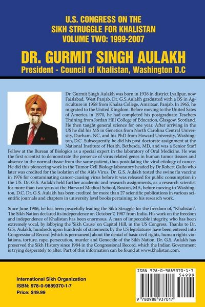 Produktbild: U.S. Congress on the Sikh Struggle for Khalistan