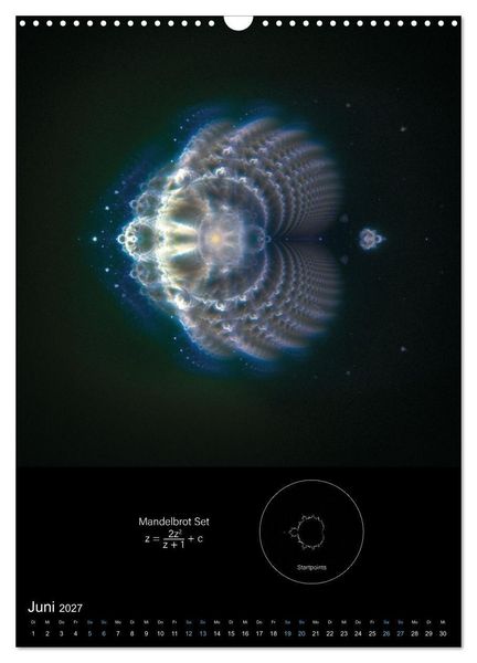 Produktbild: Buddhabrot fractal art (Wandkalender 2027 DIN A3 hoch), CALVENDO Monatskalender