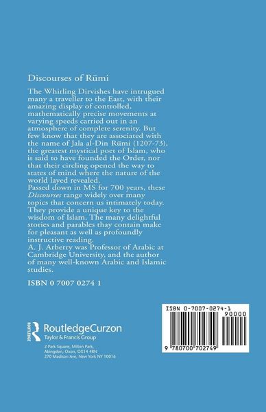 Produktbild: Discourses of Rumi