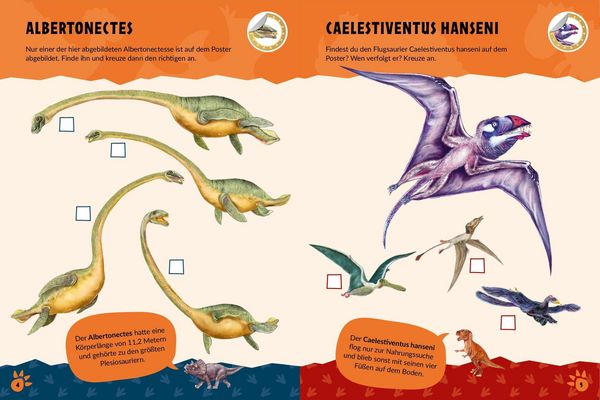 Produktbild: Mein gro&szlig;es R&auml;tselposter Dinosaurier