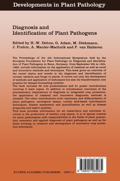 Produktbild: Diagnosis and Identification of Plant Pathogens