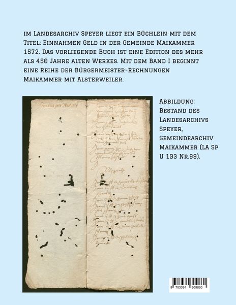 Produktbild: Einnahmen Geld in der Gemeinde Maikammer 1572