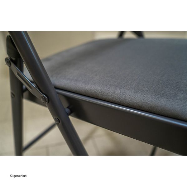 Produktbild: HTI-Living HTI-Living Klappstuhl 4er Set Grau HTI-Living Klappstuhl 4er Set Grau