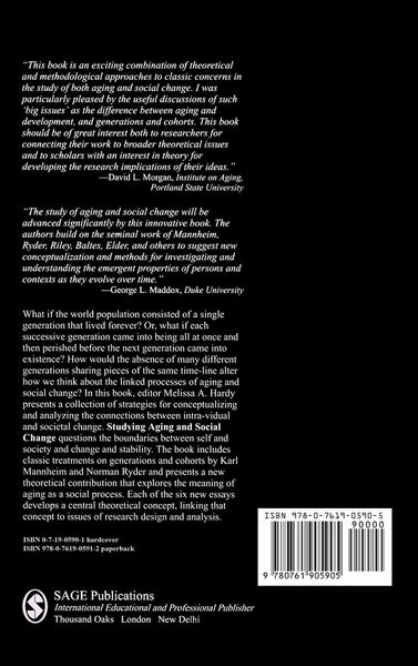 Produktbild: Studying Aging and Social Change