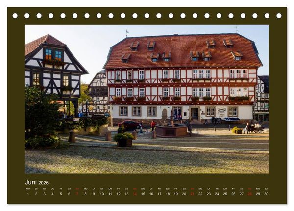 Produktbild: Fachwerk in Nordhessen (Tischkalender 2026 DIN A5 quer), CALVENDO Monatskalender