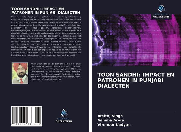 Produktbild: Toon Sandhi: Impact En Patronen in Punjabi Dialecten