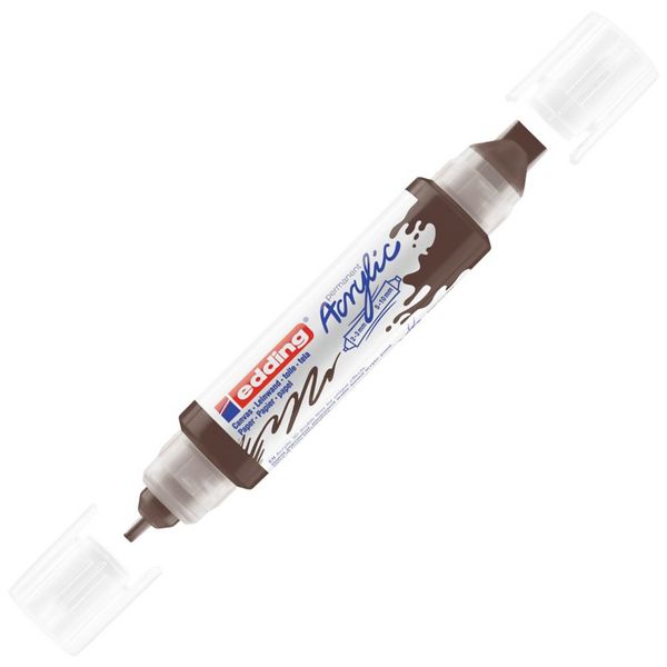 edding Acryl Double Liner 5400 schokobraun 2-3mm/5-10mm