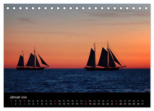 Produktbild: Baltic Sail (Tischkalender 2026 DIN A5 quer), CALVENDO Monatskalender