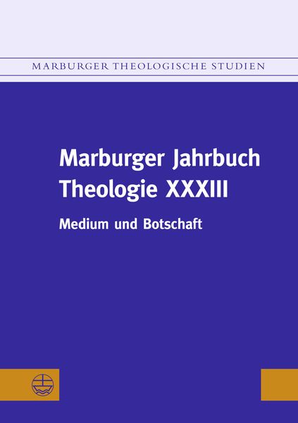 Produktbild: Marburger Jahrbuch Theologie XXXIII