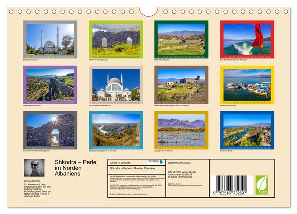 Produktbild: Shkodra &ndash; Perle im Norden Albaniens (Wandkalender 2026 DIN A4 quer), CALVENDO Monatskalender