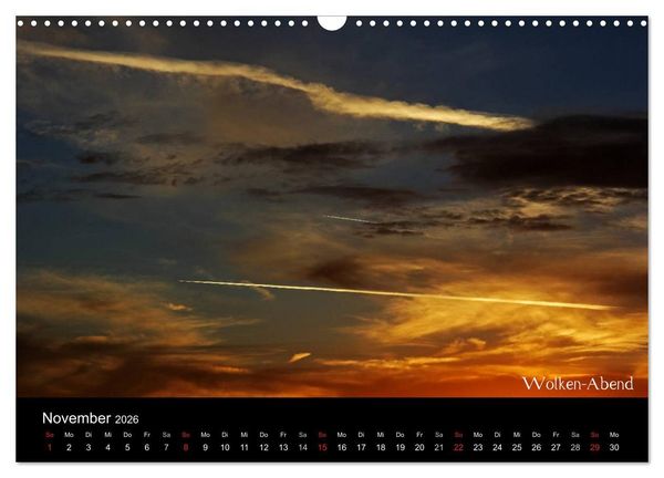 Produktbild: Wolken-Kunstwerke (Wandkalender 2026 DIN A3 quer), CALVENDO Monatskalender