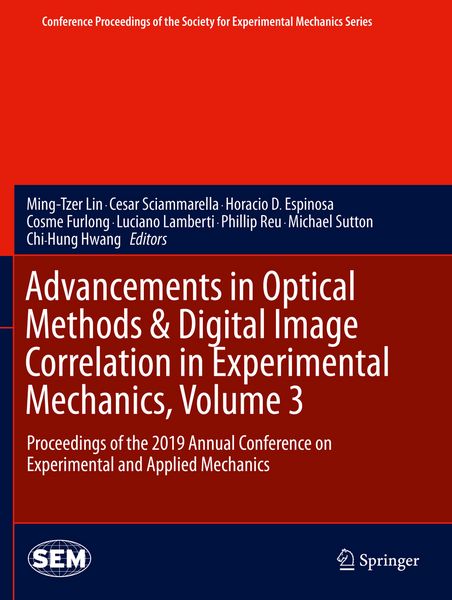 Produktbild: Advancements in Optical Methods & Digital Image Correlation in Experimental Mechanics, Volume 3