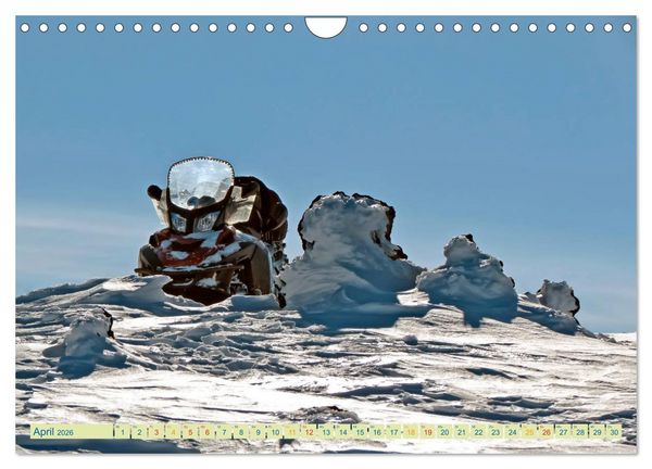 Produktbild: Schneemobil - so cool (Wandkalender 2026 DIN A4 quer), CALVENDO Monatskalender