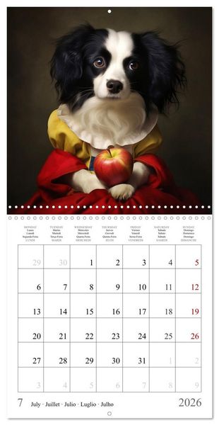 Produktbild: Fairy tale heroes with a wet nose (Wall Calendar 2026 12 &times; 12 Inch) CALVENDO 12 Month Wall Calendar
