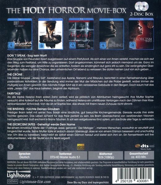 Produktbild: The Holy Horror Movie-Box [2 BRs]