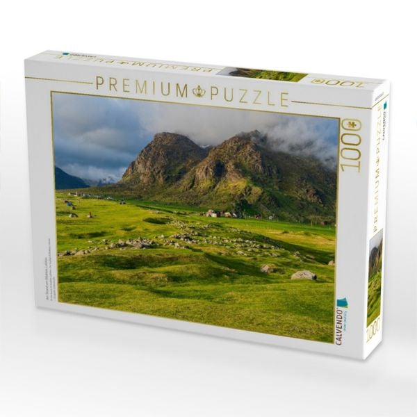 Produktbild: CALVENDO Puzzle Am Strand von Uttakleiv, Lofoten | 1000 Teile Lege-Gr&ouml;&szlig;e 64x48cm Foto-Puzzle f&uuml;r gl&uuml;ckliche Stunden