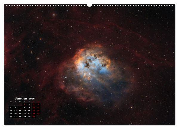 Produktbild: InfinityAstro - die Unendlichkeit im Bild - Astrofotos von Roland Schliessus (hochwertiger Premium Wandkalender 2026 DIN A2 quer), Kunstdruck in Hochglanz