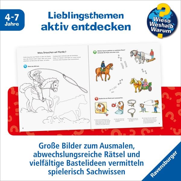 Produktbild: Wieso? Weshalb? Warum? aktiv-Heft - Pferde
