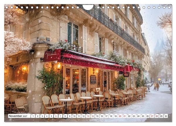Produktbild: Bonjour, Kaffee! Bonjour, Paris! (Wandkalender 2027 DIN A4 quer), CALVENDO Monatskalender