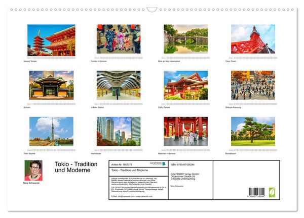 Produktbild: Tokio - Tradition und Moderne (Wandkalender 2026 DIN A2 quer), CALVENDO Monatskalender