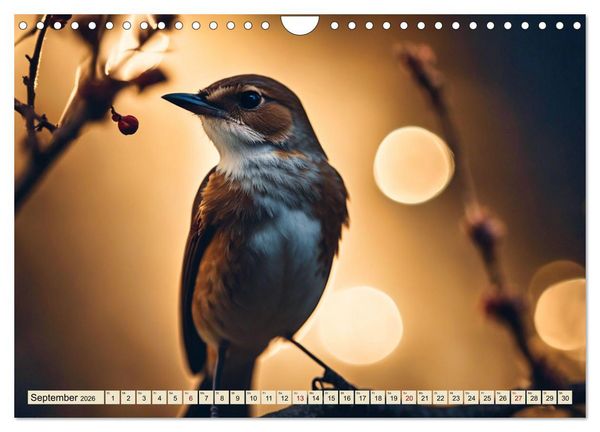Produktbild: Heimische Tiere im Mondlicht (Wandkalender 2026 DIN A4 quer), CALVENDO Monatskalender
