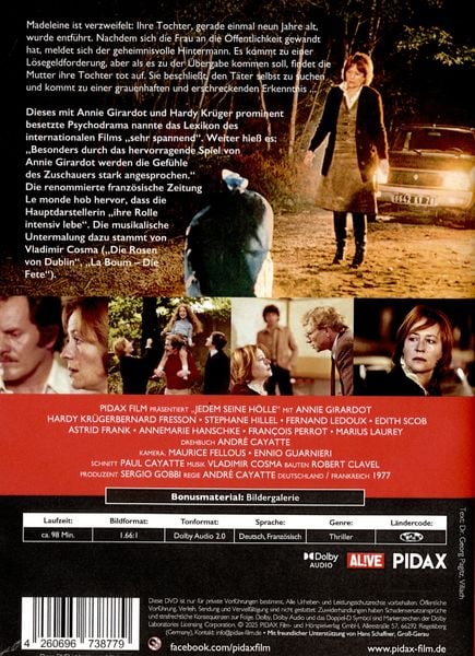 Produktbild: Jedem seine H&ouml;lle (Autopsie eines Monsters) / Fesselnder Psychothriller mit Starbesetzung (Pidax Film-Klassiker)
