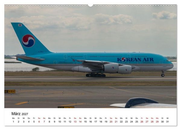 Produktbild: Airbus A380 - K&ouml;nig der L&uuml;fte (Wandkalender 2027 DIN A2 quer), CALVENDO Monatskalender