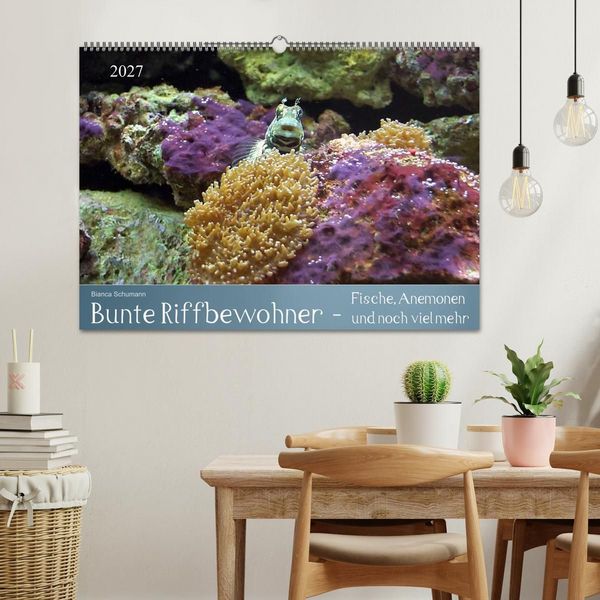 Produktbild: Bunte Riffbewohner - Fische, Anemonen und noch viel mehr (Wandkalender 2027 DIN A2 quer), CALVENDO Monatskalender