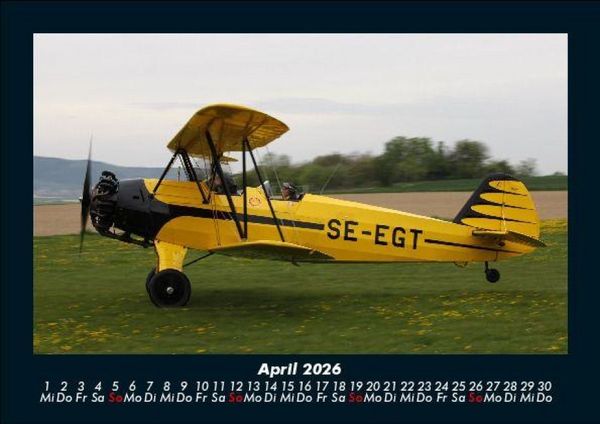 Produktbild: Flugzeuge 2026 Fotokalender DIN A5