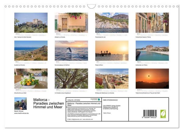 Produktbild: Mallorca - Paradies zwischen Himmel und Meer (Wandkalender 2027 DIN A3 quer), CALVENDO Monatskalender