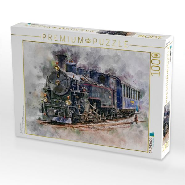 Produktbild: CALVENDO Puzzle Dampflokomotive | 1000 Teile Lege-Gr&ouml;&szlig;e 64x48cm Foto-Puzzle f&uuml;r gl&uuml;ckliche Stunden