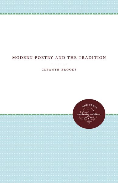 Produktbild: Modern Poetry and the Tradition