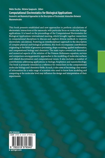 Produktbild: Computational Electrostatics for Biological Applications