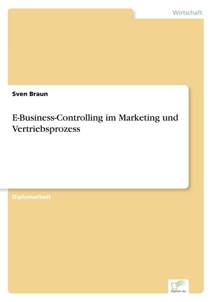 Produktbild: E-Business-Controlling im Marketing und Vertriebsprozess