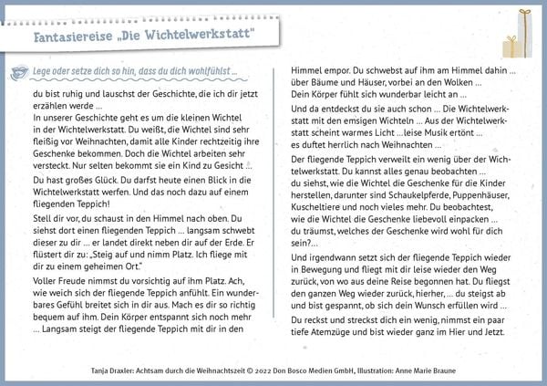Produktbild: Achtsam durch die Weihnachtszeit. Fantasiereisen, Massagegeschichten und Achtsamkeits&uuml;bungen