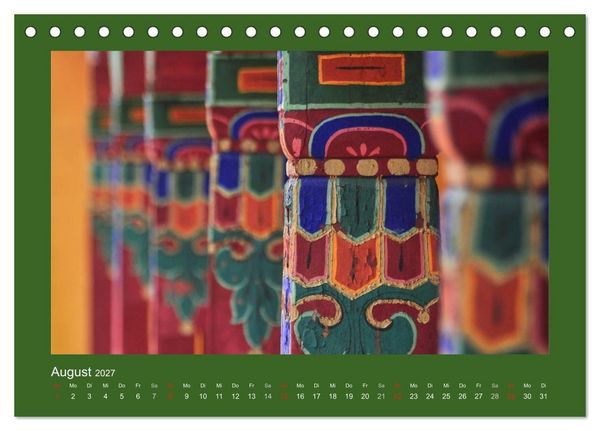 Produktbild: Tibet - Auf dem Dach der Welt (Tischkalender 2027 DIN A5 quer), CALVENDO Monatskalender