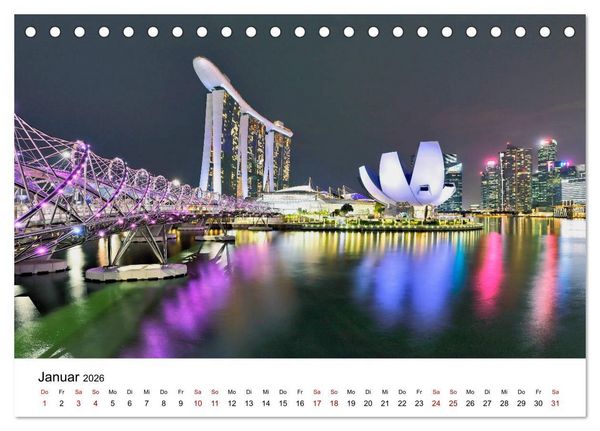 Produktbild: Singapur - Perle S&uuml;dostasiens (Tischkalender 2026 DIN A5 quer), CALVENDO Monatskalender