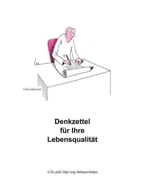 Produktbild: Denkzettel f&uuml;r Ihre Lebensqualit&auml;t