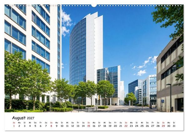 Produktbild: Eschborn Fachwerk und Finanzen (Wandkalender 2027 DIN A2 quer), CALVENDO Monatskalender
