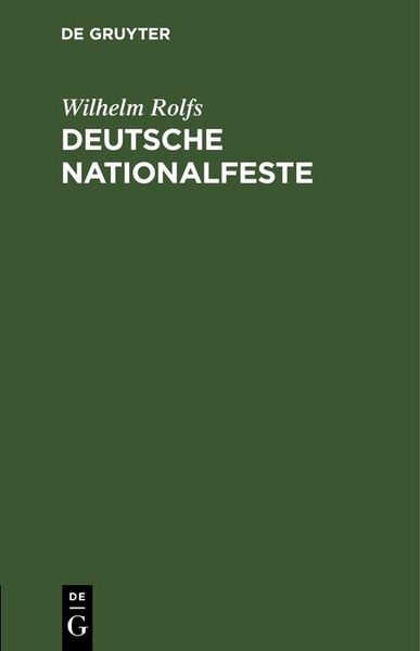 Produktbild: Deutsche Nationalfeste