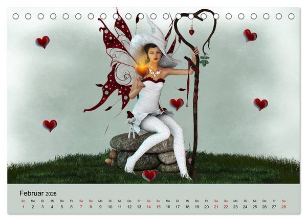 Produktbild: Elfenlichter, die Reise geht weiter (Tischkalender 2026 DIN A5 quer), CALVENDO Monatskalender