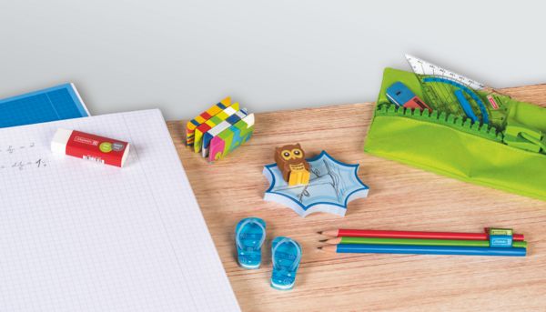 Produktbild: Brunnen Radierer FlipFlops 4Farben sortiert