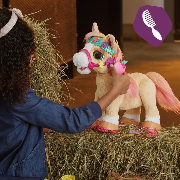 Hasbro F43955L0 - FurReal Cinnamon, Mein stylisches Pony, interaktives Tier mit 80+ Geräusche und Reaktionen