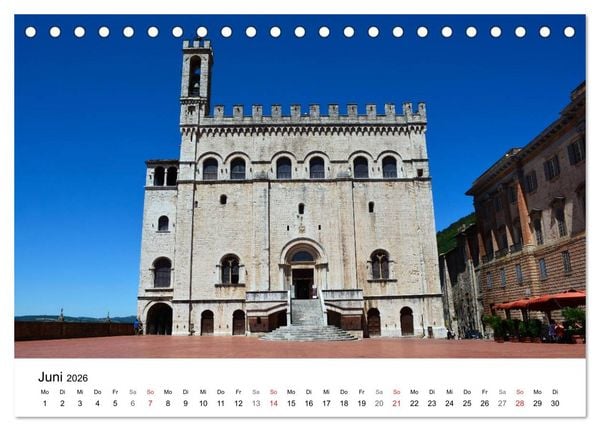 Produktbild: Gubbio - die mittelalterliche Stadt in Umbrien (Tischkalender 2026 DIN A5 quer), CALVENDO Monatskalender