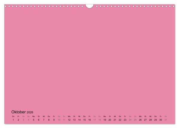 Produktbild: DIY Bastel-Kalender -Warme Pastell Farben- Zum Selbstgestalten (Wandkalender 2026 DIN A3 quer), CALVENDO Monatskalender