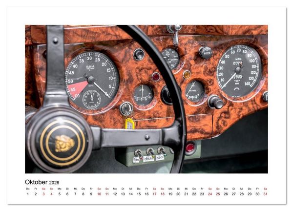 Produktbild: Oldtimer - Cockpits vergangener Zeiten (Wandkalender 2026 DIN A3 quer), CALVENDO Monatskalender