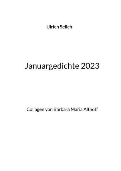 Produktbild: Januargedichte 2023