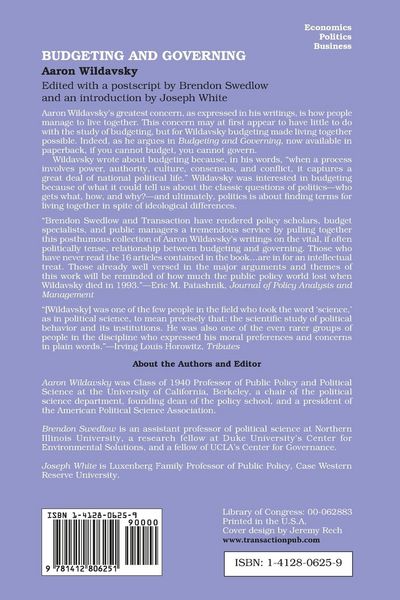 Produktbild: Budgeting and Governing