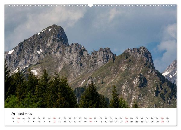 Produktbild: Gesichter der Schweiz - Walliser Weiden (hochwertiger Premium Wandkalender 2026 DIN A2 quer), Kunstdruck in Hochglanz